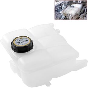 Engine Coolant Reservoir Radiator Tank , Expansion Tank with Cap Compatible with Ford Vehicle C-Max 2013-2018 Escape 2013-2016 Focus 2012-2018 Transit Connect 2014-2016 Replace#603-382, 8V618K218AE