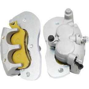 Front Brake Calipers & Sintered Pads 705601463 & 705601462 Compatible with Can Am Maverick Trail/Sport/X3 2017-2022 for Defender Max/Pro 2016-2022 Commander 1000/700 2021 2022