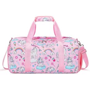 Dance Bag for Girls Sports Gym Bag for Girls Kids Travel Duffel Bags Waterproof Tie-dye Purple Overnight Duffel Bag with Shoe Compartment Ballet Gym Bag
