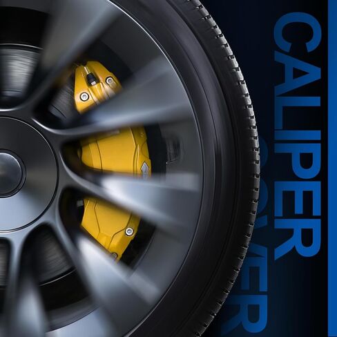 مجموعة أغطية الفرجار مكونة من 4 قطع متوافقة مع ملحقات Tesla Model Y، 2020-2024 19 20 بوصة لمحور العجلات الأمامية والخلفية لأغطية الفرجار، مناسبة لفرجار الفرامل الأحمر Tesla Model Y (لا تناسب طراز Tesla 3) in Saudi Arabia