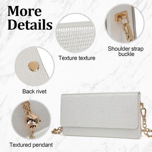 Evening Clutch Box Bag For Women Detachable Adjustable Strap Party Prom Wedding Bag Shiny Sparkly Color in Saudi Arabia