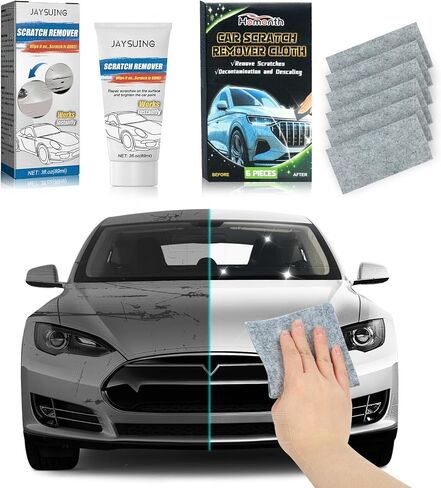 New Nano Sparkle Cloth Car Scratch Remover, Car Scratch Repair Paste, Car Scratch Repair Paste Polishing Wax, Nano Sparkle Cloth for Car Scratches, Magic Car Scratch Repair Cloth in Saudi Arabia