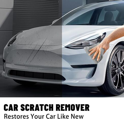 New Nano Sparkle Cloth Car Scratch Remover, Car Scratch Repair Paste, Car Scratch Repair Paste Polishing Wax, Nano Sparkle Cloth for Car Scratches, Magic Car Scratch Repair Cloth in Saudi Arabia