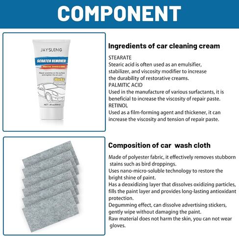 New Nano Sparkle Cloth Car Scratch Remover, Car Scratch Repair Paste, Car Scratch Repair Paste Polishing Wax, Nano Sparkle Cloth for Car Scratches, Magic Car Scratch Repair Cloth in Saudi Arabia