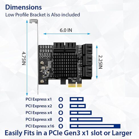 4 Port SATA III to PCI-e x2 RAID Expansion Card in Saudi Arabia