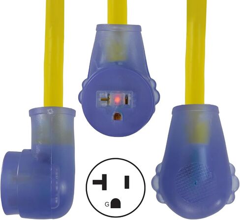 Conntek 15340 RV 30-Amp Plug with Ergo Grip to 15/20 U.S Female Connector Light End Adapter in Saudi Arabia