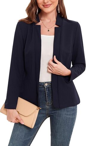 Womens Blazer Long Sleeve Open Front Lightweight Work Office Blazer Suit Jackets with Pockets in Saudi Arabia