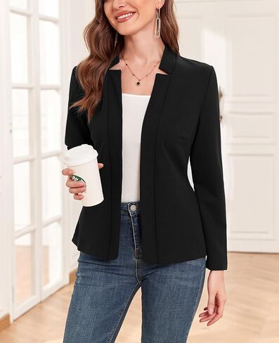 Womens Blazer Long Sleeve Open Front Lightweight Work Office Blazer Suit Jackets with Pockets in Saudi Arabia