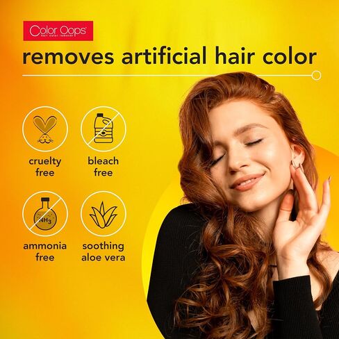 Color Oops Extra Conditioning Hair Color Remover, 1 Application, Hair Dye Remover Processes in 20 Minutes, Safely Removes Permanent & Semi-Permanent Hair Color, Ammonia & Bleach Free in Saudi Arabia