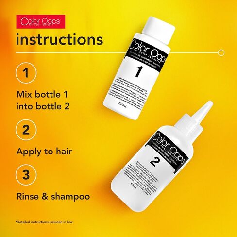 Color Oops Extra Conditioning Hair Color Remover, 1 Application, Hair Dye Remover Processes in 20 Minutes, Safely Removes Permanent & Semi-Permanent Hair Color, Ammonia & Bleach Free in Saudi Arabia