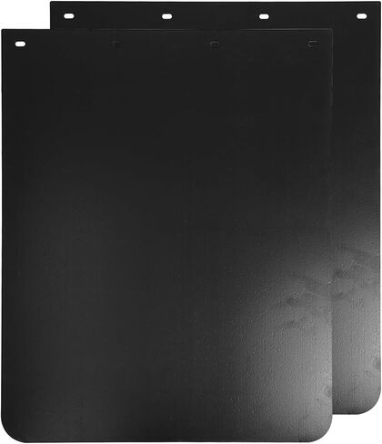 24"x24" Black Polymer Mud Flaps and 24"x3" Mud Flap Reflector Reflective Tape Fit for Semi Trucks Trailers, 2 Pack in Kuwait