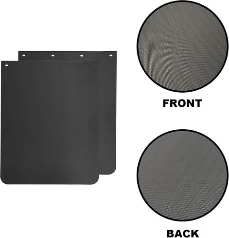 24"x24" Black Polymer Mud Flaps and 24"x3" Mud Flap Reflector Reflective Tape Fit for Semi Trucks Trailers, 2 Pack in Kuwait