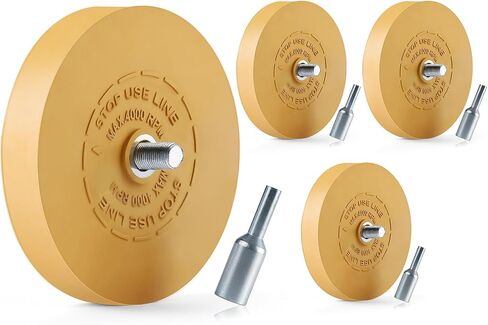 Decal Remover Eraser Wheel Removes Pinstripes Vinyl Tapes and Sticker Rubber Wheel for Drill Rubber Eraser Wheel Decal Remover Tool Solid Adhesive Remover Wheel 1 Pack in Saudi Arabia