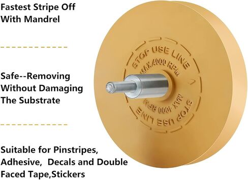 Decal Remover Eraser Wheel Removes Pinstripes Vinyl Tapes and Sticker Rubber Wheel for Drill Rubber Eraser Wheel Decal Remover Tool Solid Adhesive Remover Wheel 1 Pack in Saudi Arabia