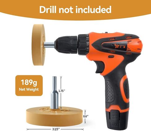 Decal Remover Eraser Wheel Removes Pinstripes Vinyl Tapes and Sticker Rubber Wheel for Drill Rubber Eraser Wheel Decal Remover Tool Solid Adhesive Remover Wheel 1 Pack in Saudi Arabia