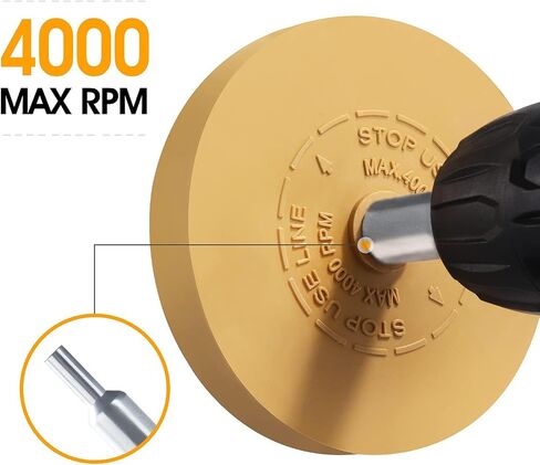 Decal Remover Eraser Wheel Removes Pinstripes Vinyl Tapes and Sticker Rubber Wheel for Drill Rubber Eraser Wheel Decal Remover Tool Solid Adhesive Remover Wheel 1 Pack in Saudi Arabia