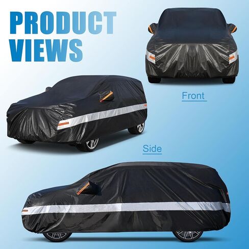 10 Layers Truck Cover Waterproof All Weather. Pickup Truck Cover Rain Snow UV Dust Protection. Length: 230-242 inches, Universal Fit for Ford F150 Chevy Silverado Dodge Ram 1500. in Saudi Arabia