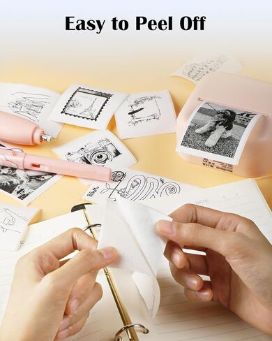 ورق حراري لاصق أبيض Phomemo M02L، ورق طابعة لاصق in Kuwait