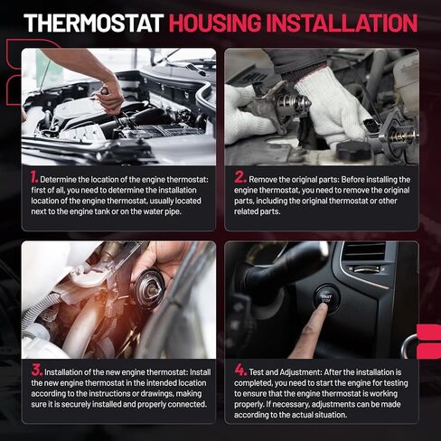 BDFHYK 902-3040 مجموعة مبيت ترموستات تبريد الألومنيوم المتوافقة مع 2014-2022 Ram 1500 Jeep 2021-2022 Gladiator 2014-2021 Grand Cherokee 2020-2022 Wrangler 3.0L استبدال 68253514AA in Saudi Arabia