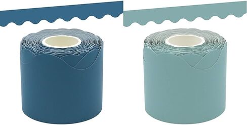 Teacher Created Resources Slate Blue Scalloped Rolled Border Trim, 50 Feet in Saudi Arabia