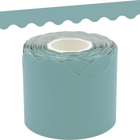 Teacher Created Resources Slate Blue Scalloped Rolled Border Trim, 50 Feet in Saudi Arabia