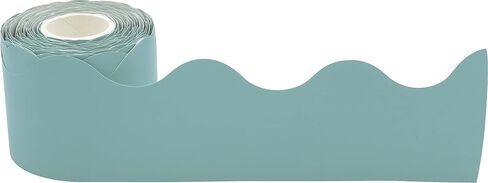 Teacher Created Resources Slate Blue Scalloped Rolled Border Trim, 50 Feet in Saudi Arabia