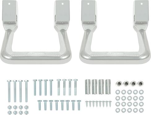 KUAFU Universal Side Step Compatible with 1967-2020 Chevrolet Toyota Ford Dodge Jeep GMC Nissan Mazda Aluminum 2 Pcs Side Step for Pickups & Trucks Black in Saudi Arabia