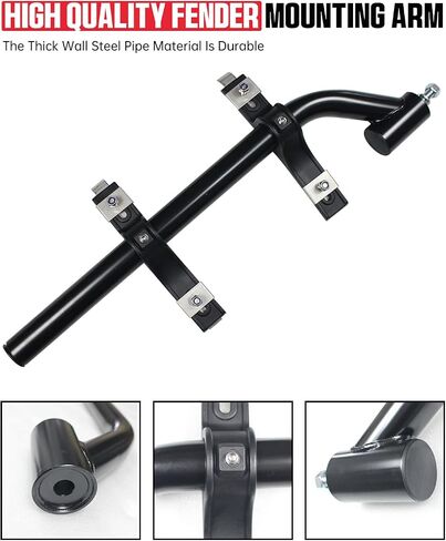 4 Pcs Fender Brackets Assembly - 8591005 Fender Hanger Mounting Bracket for Trailer Dump Trucks, Flatbed Trucks Dual Rear Wheels Replacement 8590195 & 8590245 Poly Fender (One Side) in Saudi Arabia