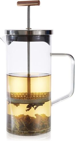 Teabloom Tea Press with Copper Pull Handle and Stainless Steel Filter – Tea Connoisseur's Choice – Pekoe Tea Maker, 12-Ounce in Saudi Arabia