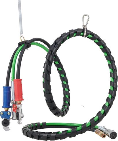VEVOR 12FT Semi Truck Air Lines Kit with 2PCS Glad Hands, 3-in-1 Air Hoses & 7 Way ABS Electric Power Line, with 2PCS Gladhand Handles, 4PCS Seals and Tender Spring Kit for Semi Truck Trailer Tractor in Saudi Arabia