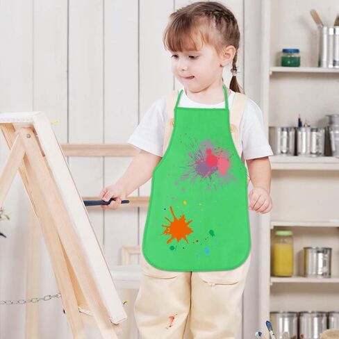 KUUQA 16/24/30/36/40Pcs Kids Apron Painting Aprons for Kids, Kids Paint Apron Art Smock for Classroom Painting Party Supplies in Kuwait