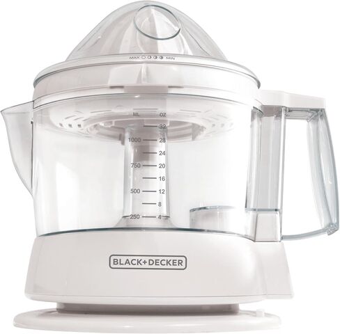 BLACK+DECKER CJ630 32-Ounce Electric Citrus Juicer, White in Saudi Arabia