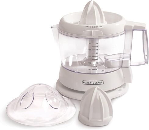 BLACK+DECKER CJ630 32-Ounce Electric Citrus Juicer, White in Saudi Arabia