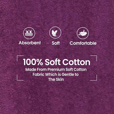 Allen & Mate Adult Changing Robe - Quick Dry 100% Terry Cotton Beach Poncho Towel with Hood & Pockets - Ideal for Men & Women in Saudi Arabia