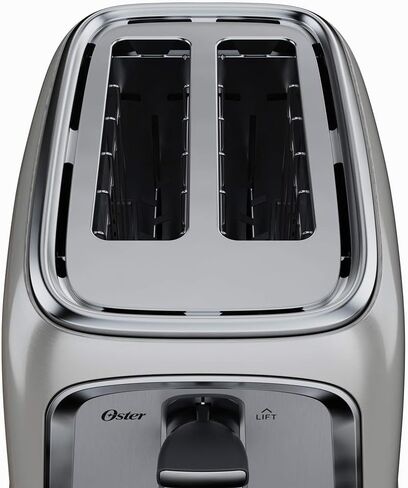 Oster 2-Slice Toaster with Advanced Toast Technology, Bagel Toaster for All Bread Types, Stainless Steel in Kuwait