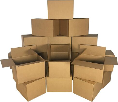 مجموعة الصناديق المتحركة من uBoxes مقاس 45.72 سم × 35.56 سم × 30.48 سم (صناديق متوسطة - عبوة من 20 قطعة) in Kuwait
