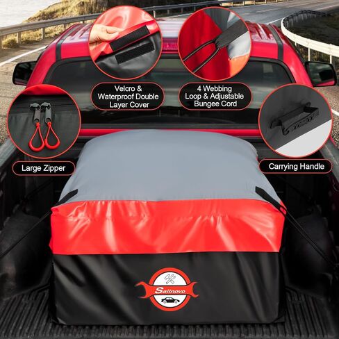 Sailnovo Truck Bed Bag, 36 Cubic ft 100% Waterproof Fits Any Truck Size, Heavy Duty Truck Cargo Bag PVC Water Resistant with 4 Stretch Cord, Packing Bag 59.16x48x22inch in Kuwait