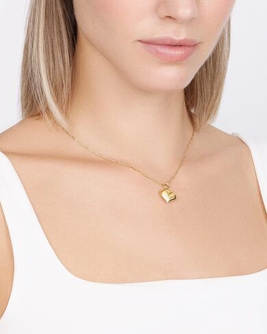 Jewelry Atelier Gold Filled Pendant Necklace Collection - 14K Yellow Gold Filled Pendant Necklace with Solid Clip Chain for Women (Different Sizes and Styles with Extension/Adjustable Chain) in Saudi Arabia