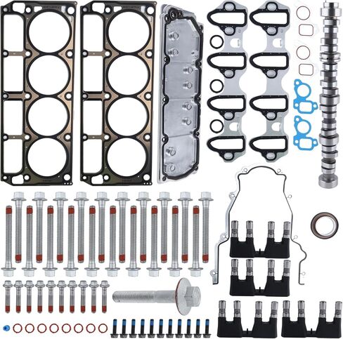 NON AFM DOD Camshaft Lifters With Head Gasket and Valley Cover Plate Compatible With 2007-2013 Chevy Silverado GMC Sierra 5.3L Truck SUV in Saudi Arabia