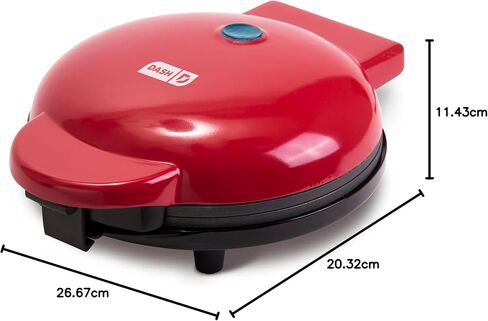 Dash Express Waffle Maker -Electric Waffle Maker for Creative Homemade Treats - Dual Nonstick Cooking Surfaces, Easy Food Release & Quick Cleanup - Compact, Space-Saving Design - 8 Inches - Black in Kuwait