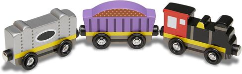Melissa & Doug Wooden Magnetic Train Cars - 8 Piece Educational and Skill-Building Wooden Toy for Boys and Girls in Saudi Arabia