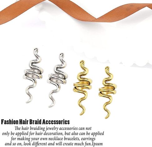 NAISKA 20PCS Moon Hair Braid Dreadlock Snake Braid Accessories Beads Star Dreadlocks Loc Jewelry for Braids Hair Clip Decoration Hair Beads Cuffs Coils Rings Pendants（Gold） in Saudi Arabia