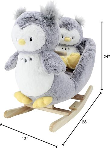 Soft Landing | Darling Duos | 2-Piece Plush & Joyride Character Rocker Bundle ­– Grey Owl in Saudi Arabia
