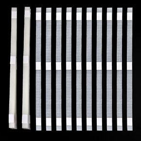 Supkiir 60Pcs Glue Strips with Mesh Backing, 0.47inch/12mm Thermal Glue Strips for Book Glue Binding Repair, Hot Melt Adhesive Glue Strips with 86-100 Sheet Capacity, Thermal Binding Glue Strips