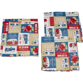 Lippert Vinyl Tablecloth/Bench Cover Set for Camping and Picnics with 100% PEVA Material, Waterproof and Stain-Resistant Fabric in Kuwait