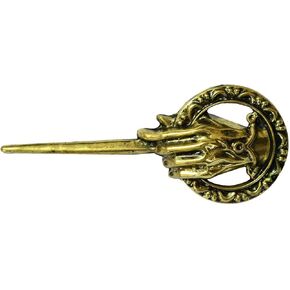 Men's Game Of Thrones Antique Golden Hand Of The King Pin 7Cm Brooch