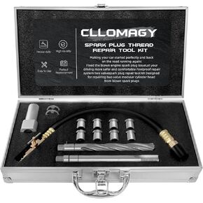 38900 Two Valve Tool Kit for Ford Triton,Spark Plug Thread Repair Kit,Foolproof Repair System Spark Plug Repair Kit Compatible with Ford F150/250/350 E150/250/350 4.6L,5.4L,6.8L Two Valve Engine