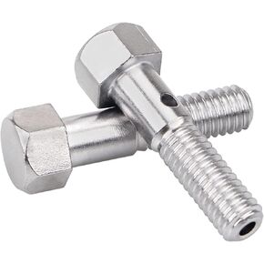 Motorcycle Breather Bolts Set 1/2x13-1-3/4 Bolts and 3/8 x 16-1-3/4 Coarse for Harley Sportster 883 1200 Dyna