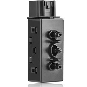 6-Way Power Seat Switch Compatible with 2007-2013 GMC Sierra Yukon Chevy Silverado Tahoe Cruze Traverse Suburban HHR Impala & More, Front Left Driver Power Seat Adjustment Switch, 12451495 PSW87