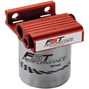 RPM300 FloMax 300 Red Anodized 1/2" NPT Port Fuel Filter/Water Separator System